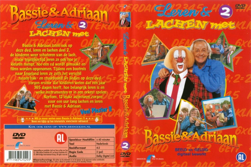Bassie En Adriaan Leren En Lachen 2 DVD NL | DVD Covers | Cover Century