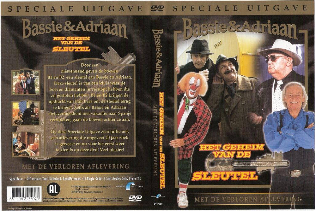 Bassie En Adriaan Speciale Uitgave Het Geheim Van De Sleutel DVD NL