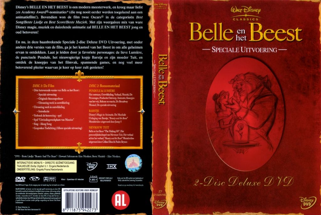 Belle En Het Beest 2 Disc Deluxe DVD NL | DVD Covers | Cover Century
