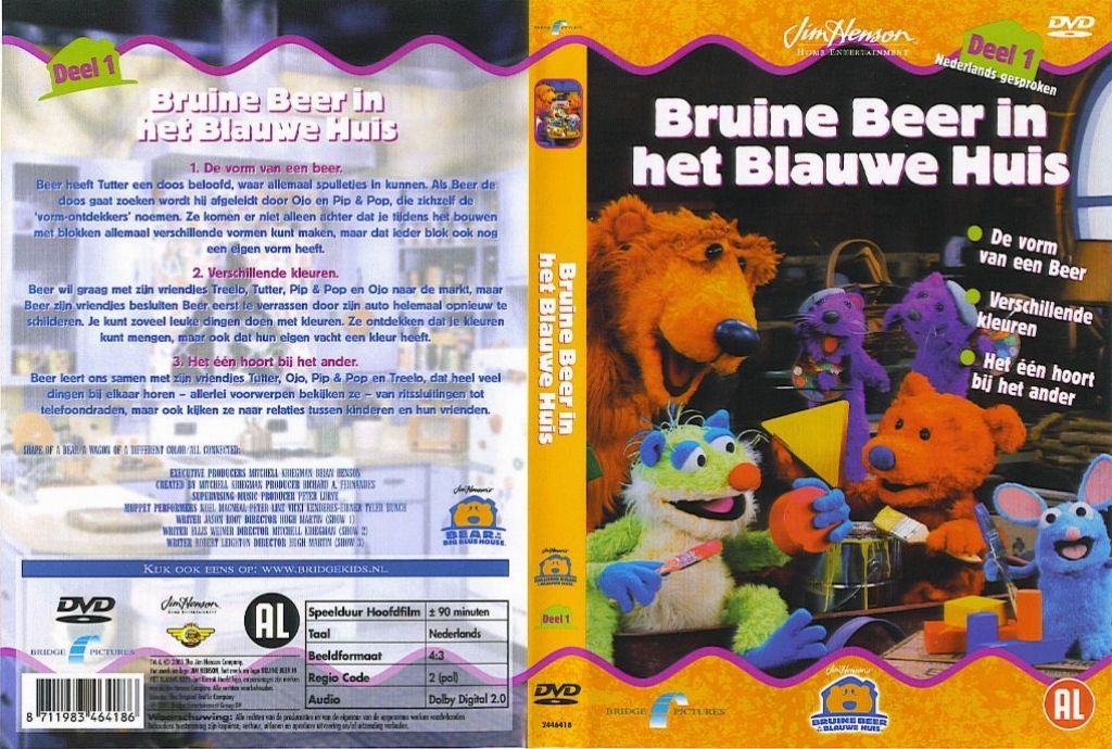 Bruine Beer In Het Blauwe Huis Vol. 01 DVD NL | DVD Covers | Cover