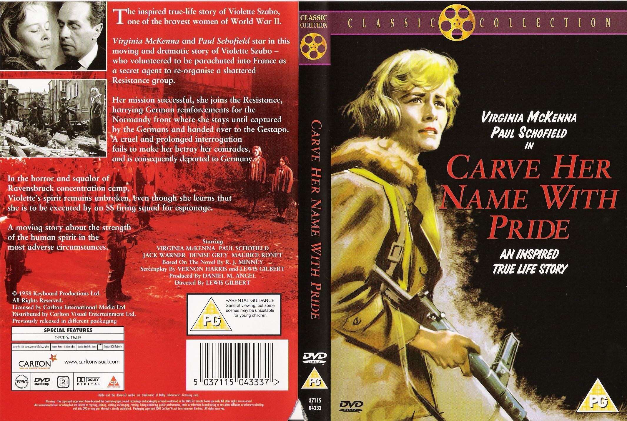 Carve Her Name With Pride DVD US