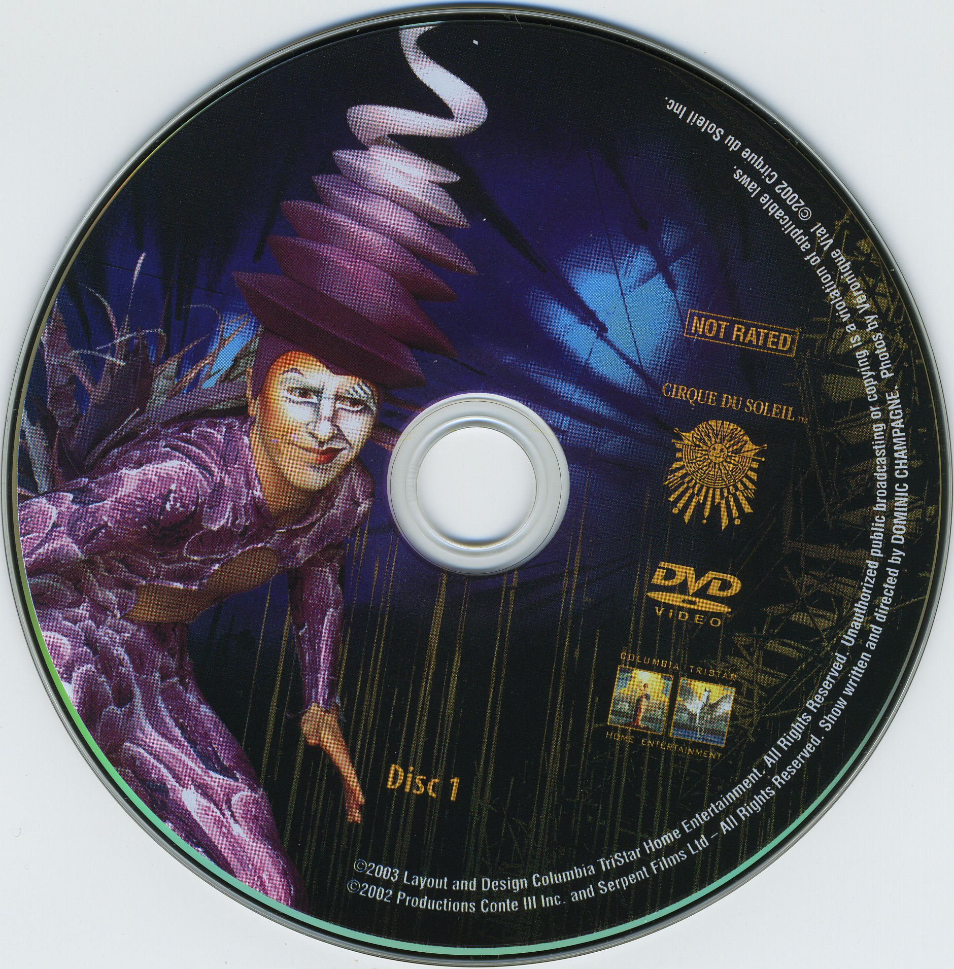 Cirque du Soleil Varekai 2003 R1 Cover Labels