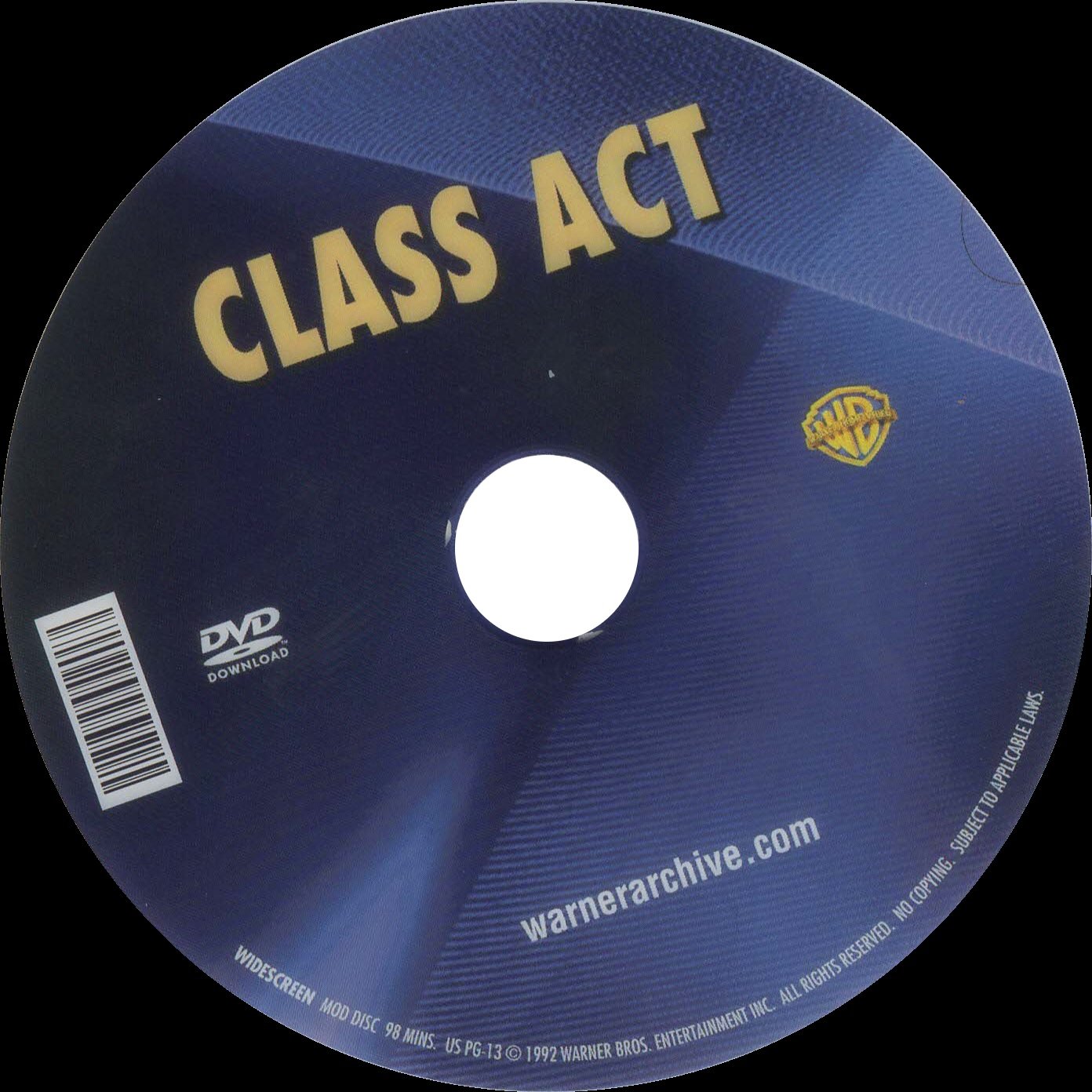 Class Act 1992 R1 Cover label
