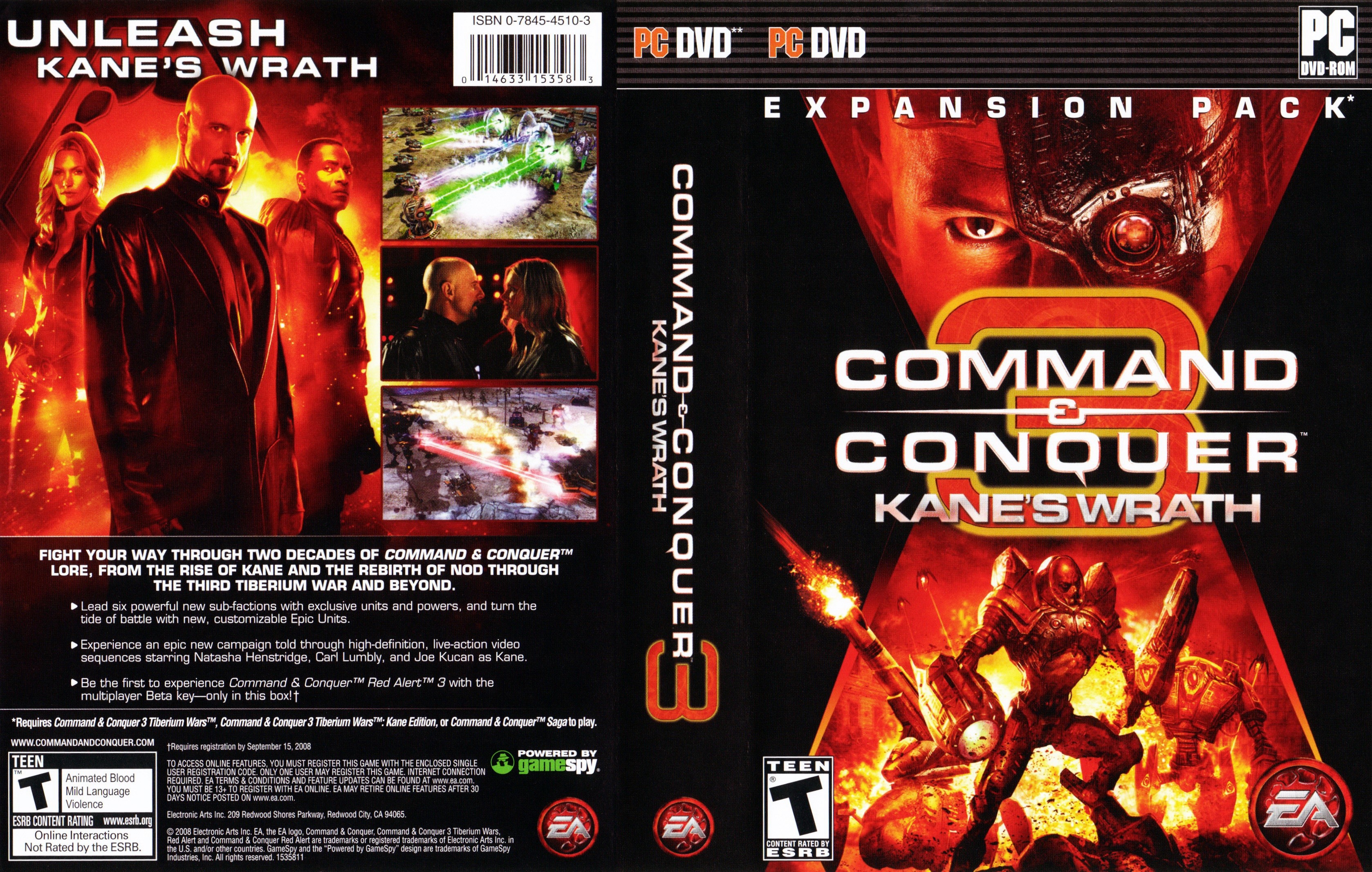 Command Conquer 3 Kanes Wrath 2008 PC