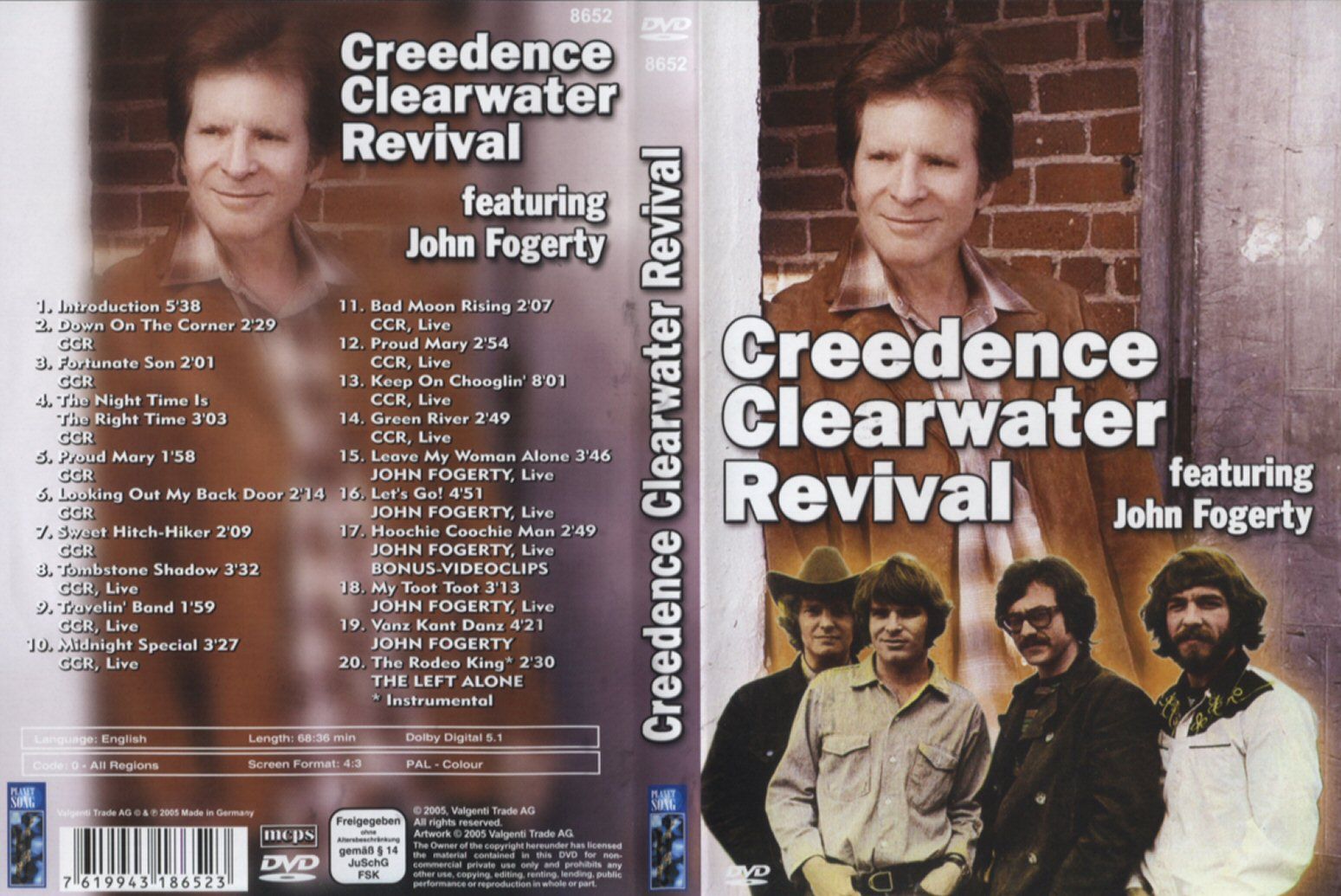Creedence Clearwater Revival Featuring John Fogerty DVD US