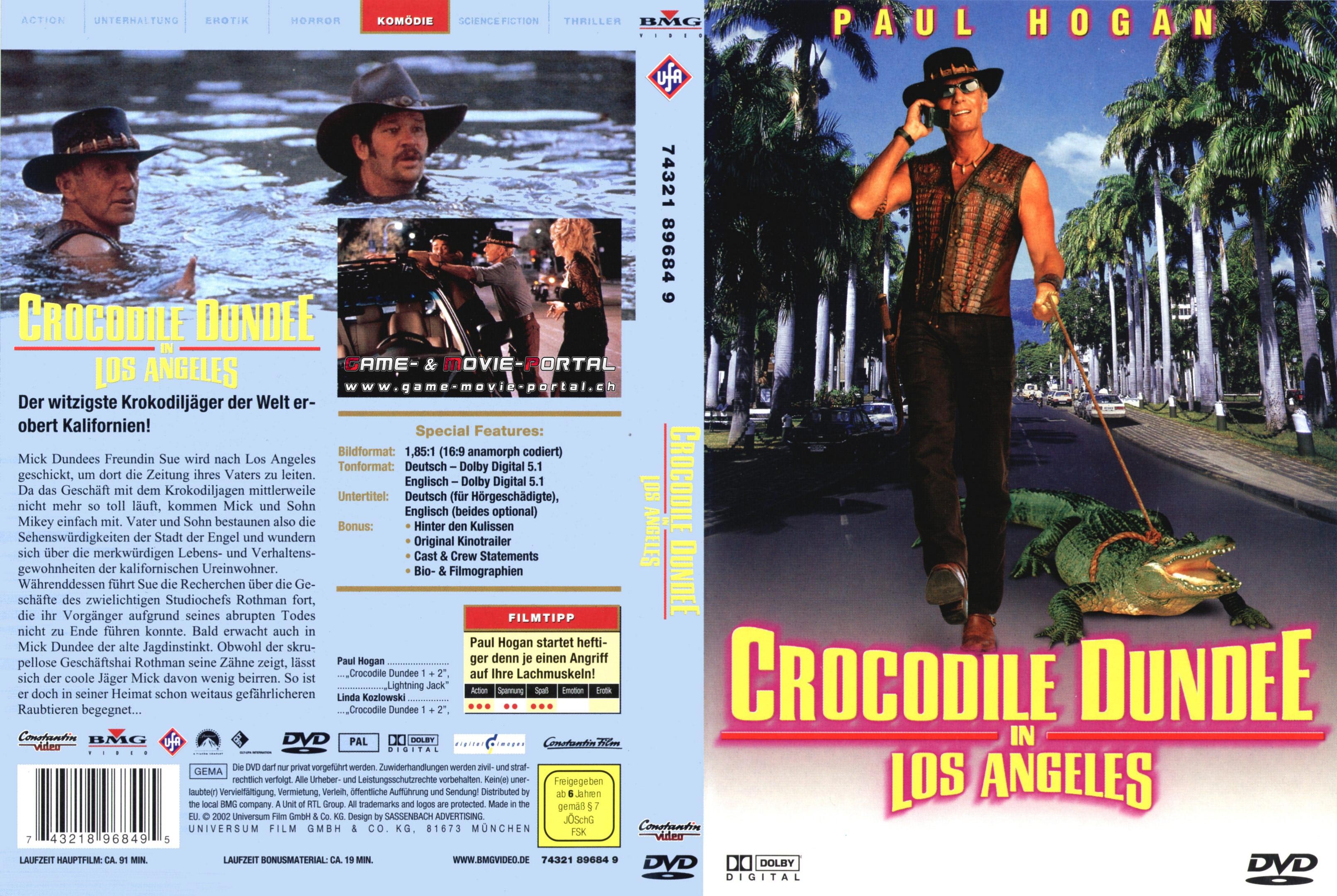 Crocodile Dundee 3 in LA | DVD Covers | Cover Century | Over 1.000.000
