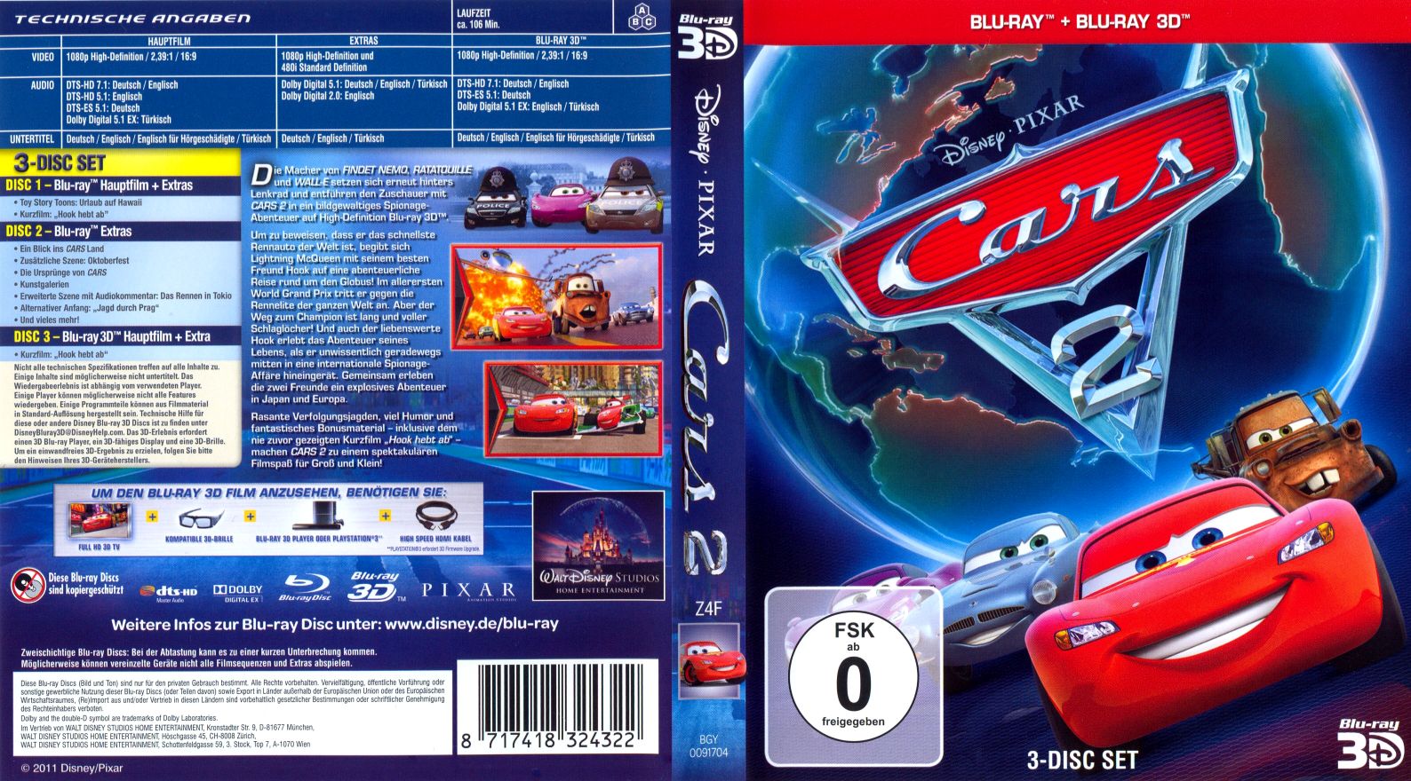 cars 2 3d version DVD Covers Cover Century Over 1.000.000 Album Art covers ...