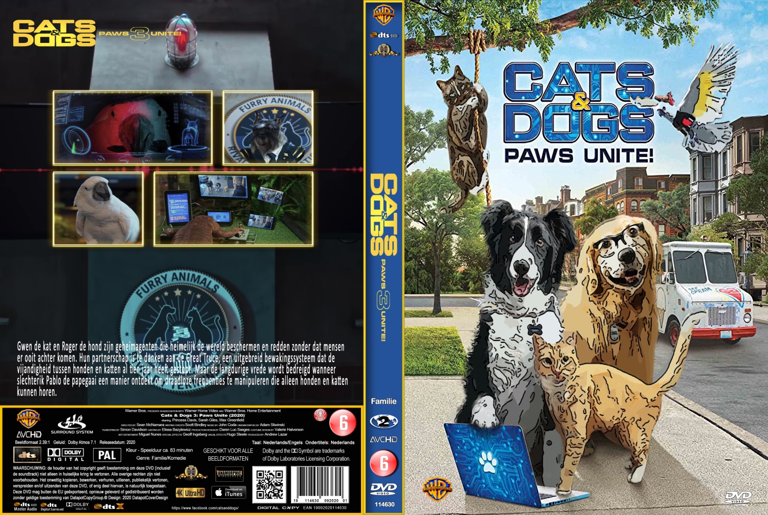 cats and dogs 3 (2020) DVD Cover