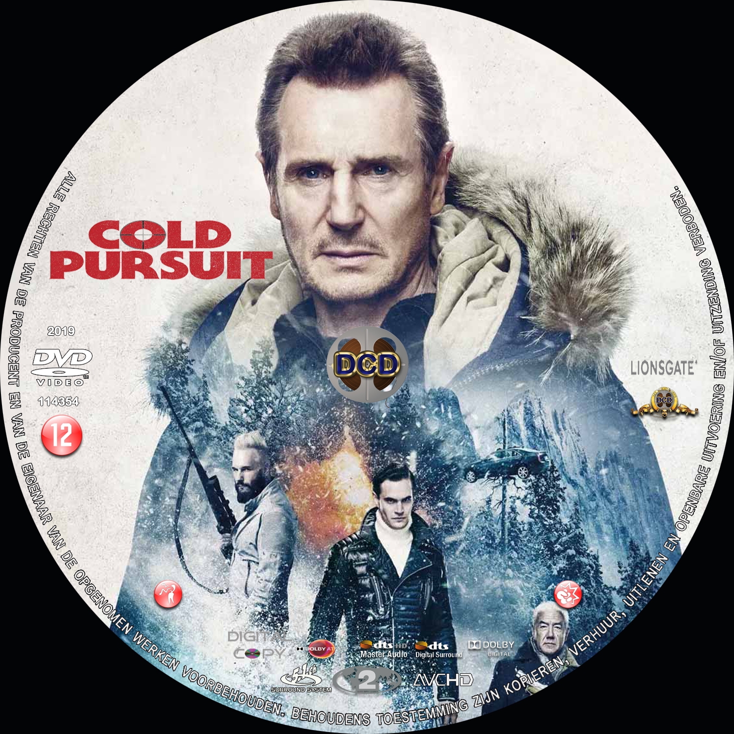 cold persuit (2019) DVD Cover CD
