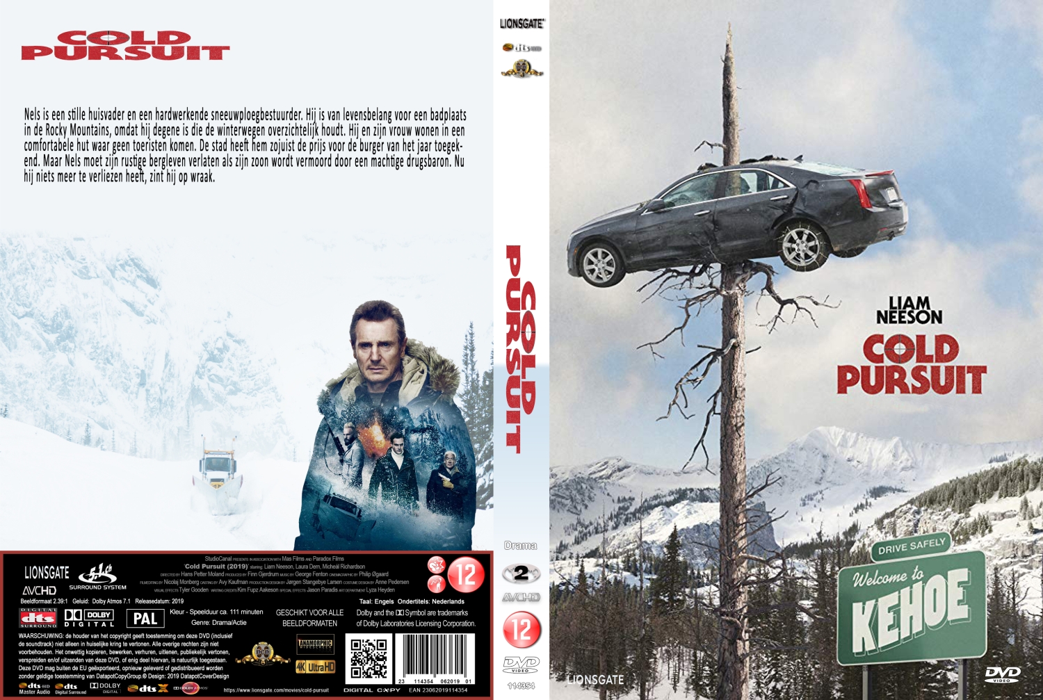 cold persuit (2019) DVD Cover