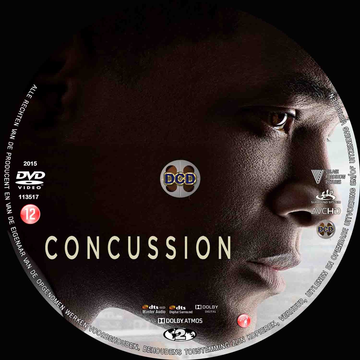 concussion (2014) DVD Cover CD