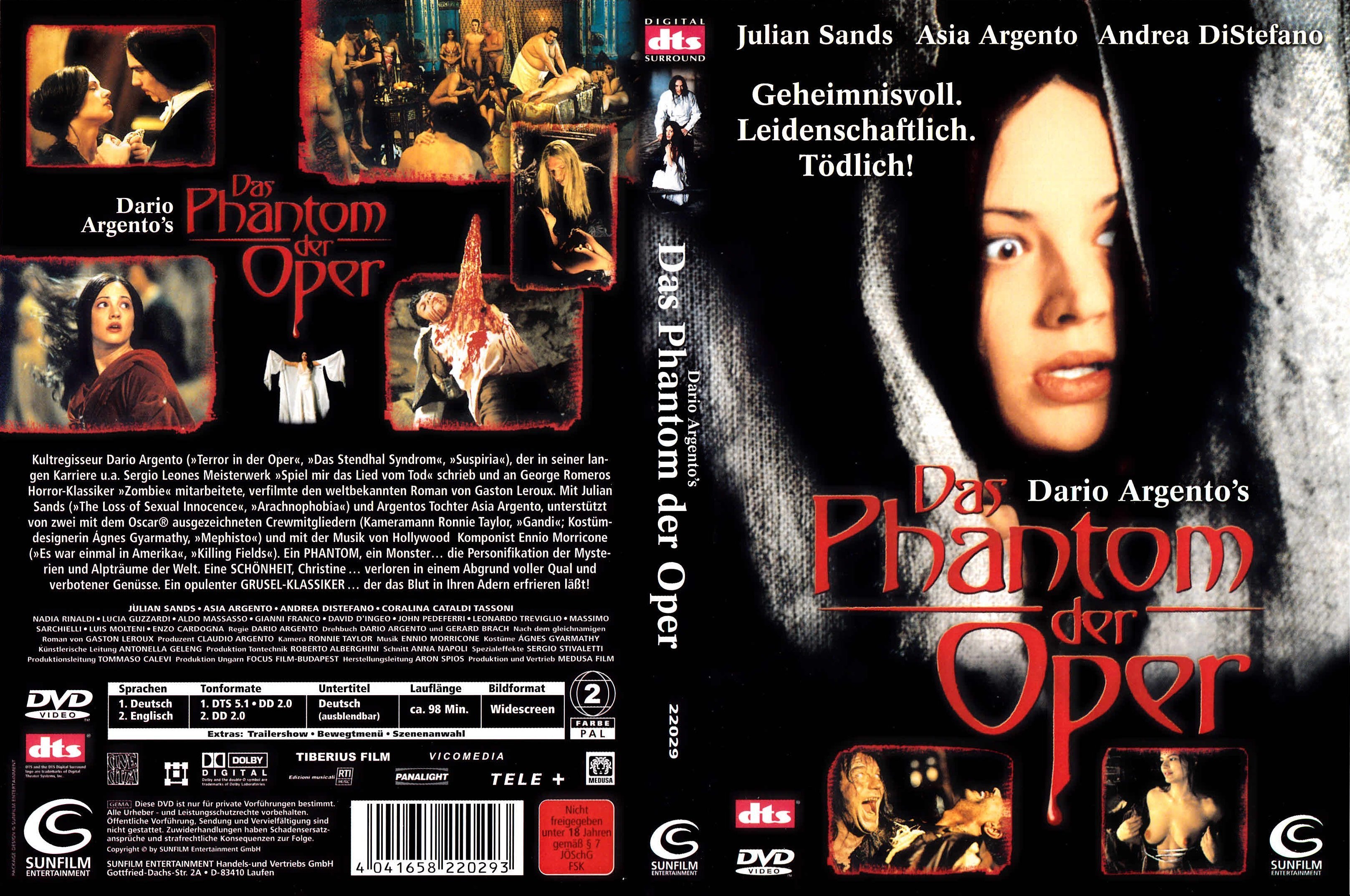 Das Phantom der Oper 1998 R2 German Cover Label 1 | DVD Covers | Cover