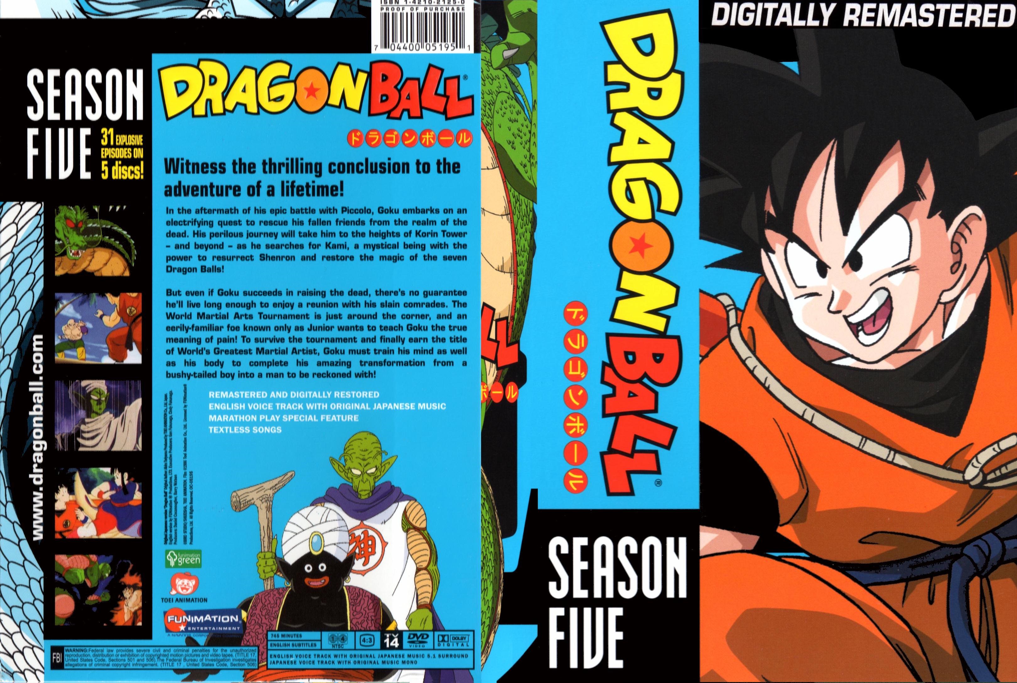 DragonBall season 5 DVD Covers Cover Century Over 1.000.000 Album
