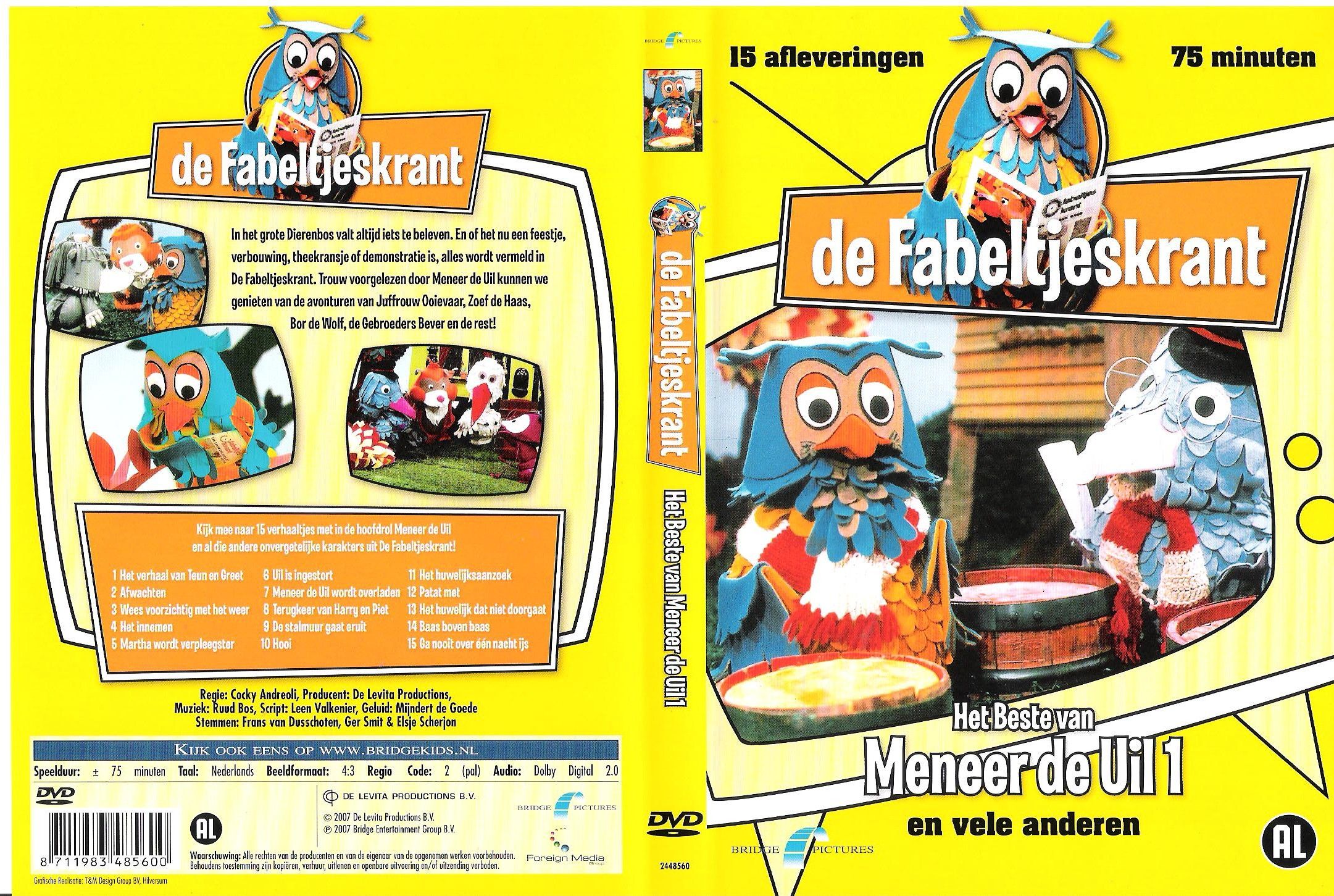 De Fabeltjeskrant Het Beste Van Mr. De Uil Vol. 01 DVD NL