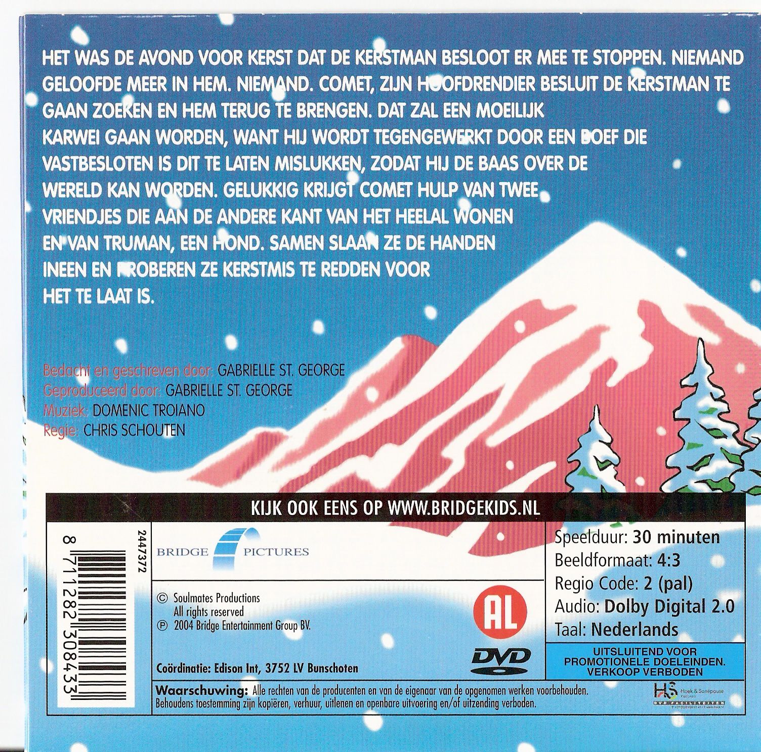 De Kerstman Die Geen Kerst Wilde Vieren DVD BACK