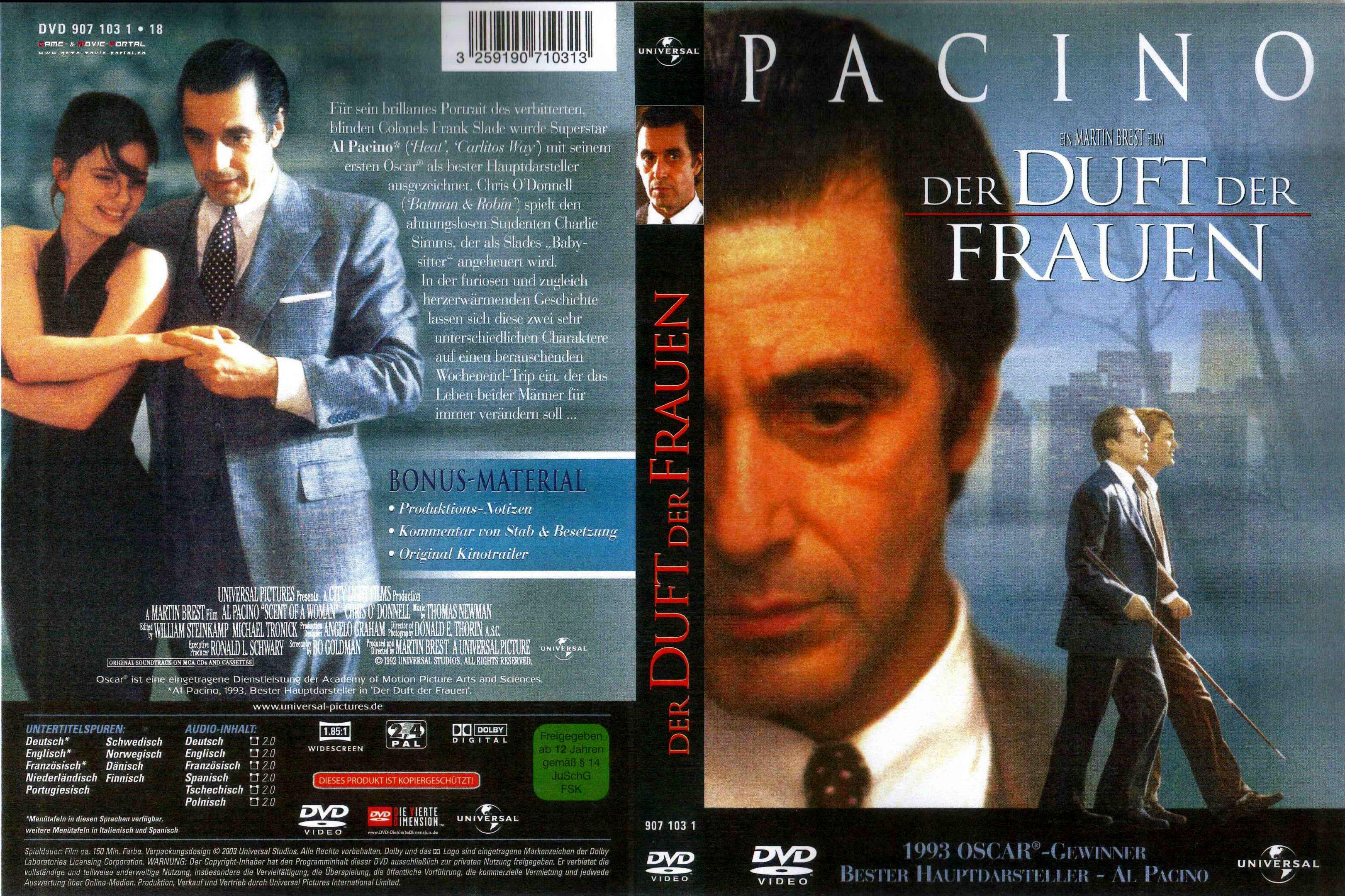 Der Duft der Frauen Al Pacino | DVD Covers | Cover Century | Over 1.000
