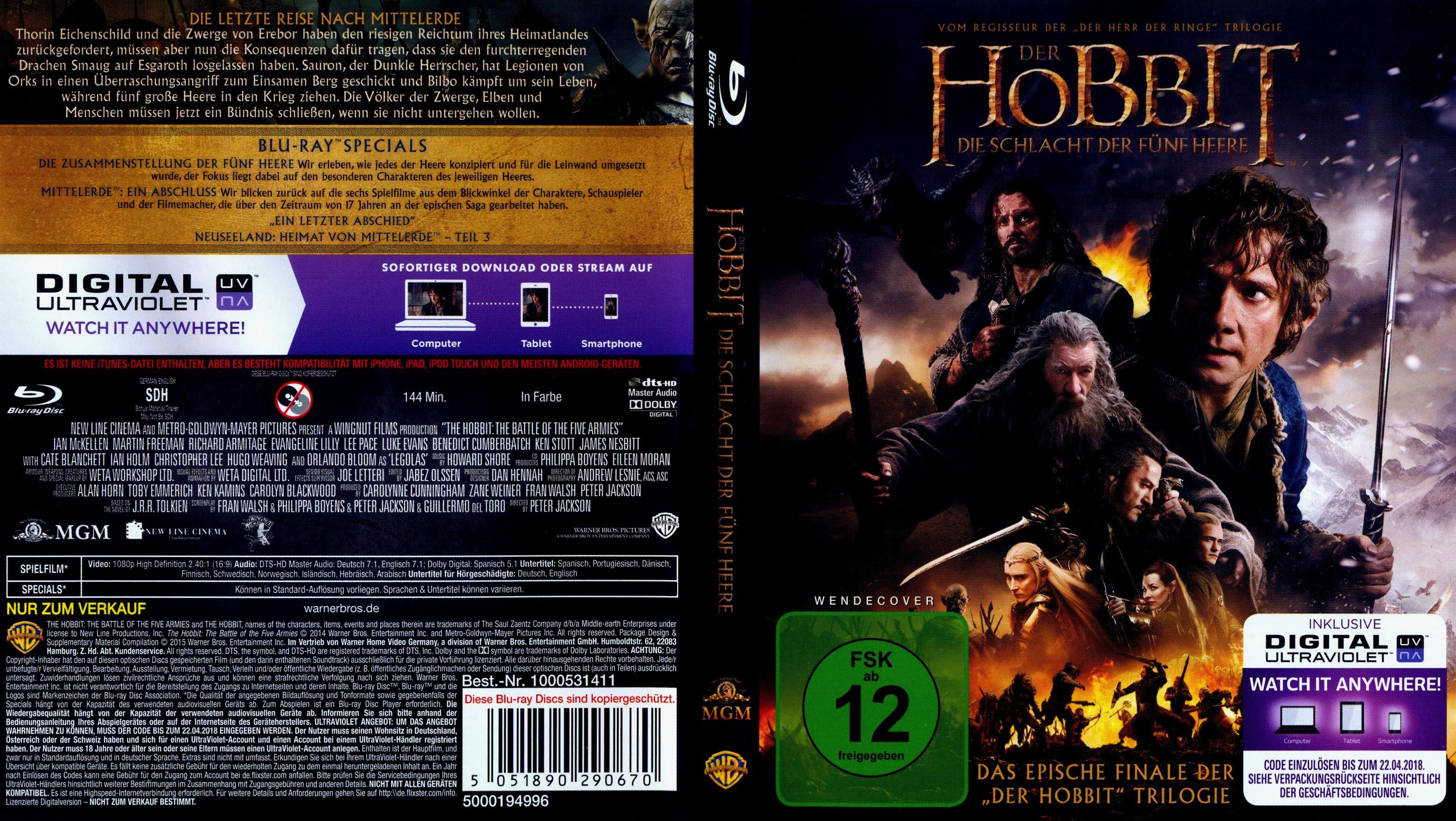 Der Hobbit Die Schlacht der funf Heere Kinoversion