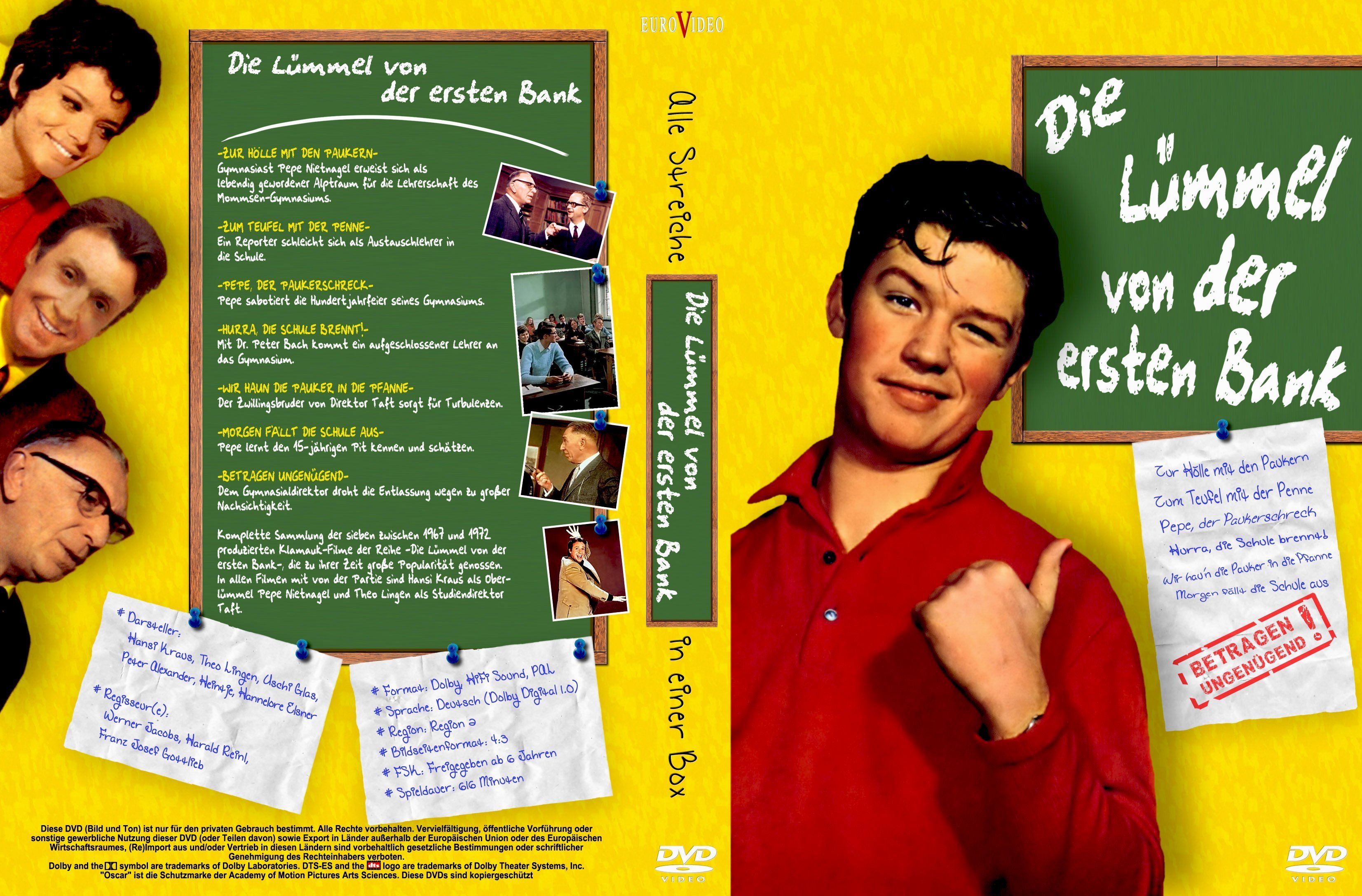 Die Lümmel Von Der Ersten Bank Dvd Box Die Lummel von der ersten Bank Complete Box 1968 1972 | DVD Covers