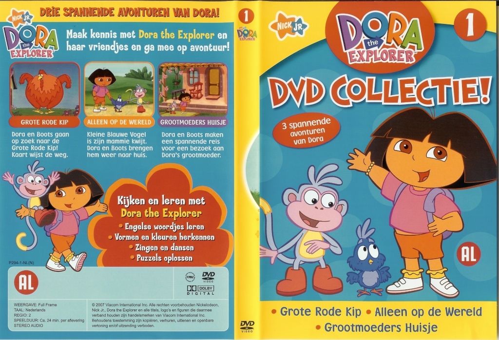 Dora The Explorer Collectie Vol. 01 DVD NL | DVD Covers | Cover Century | Over 1.000.000 Album Art for free
