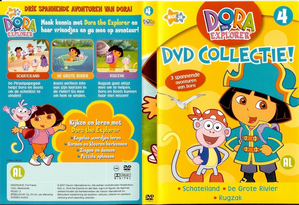 Dora The Explorer DVD Collectie Vol. 04 DVD NL.