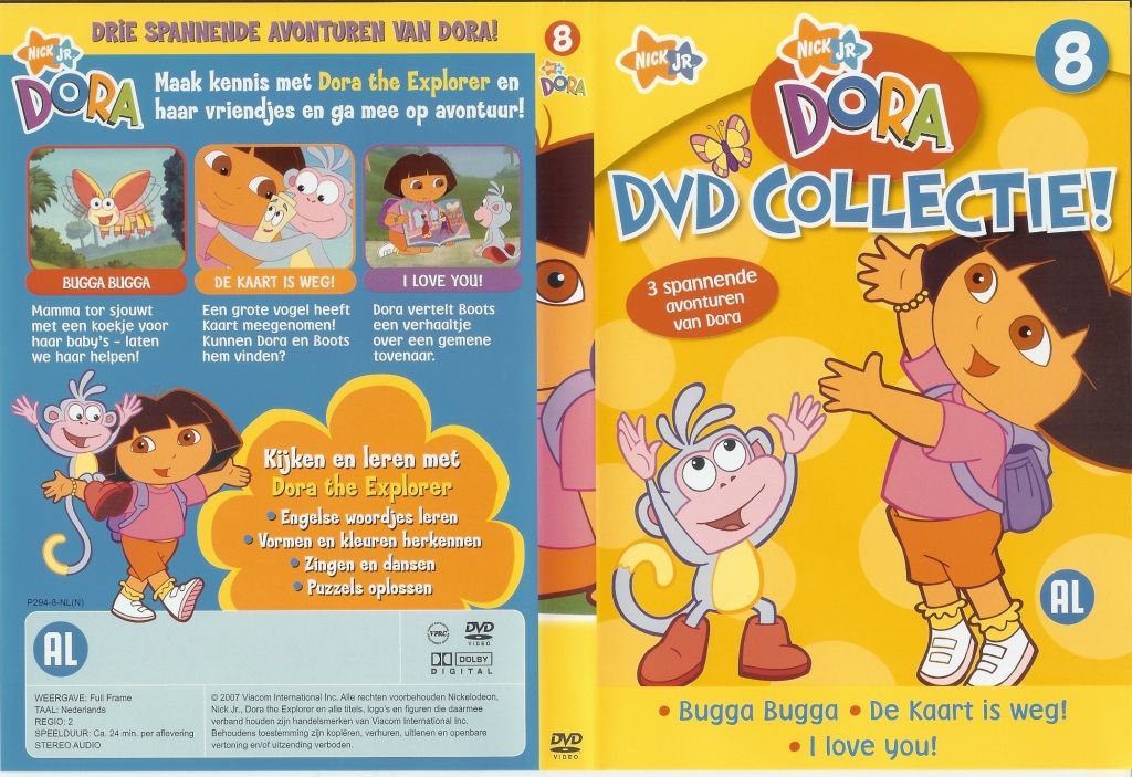 Dora The Explorer DVD Collectie Vol. 08 DVD NL.