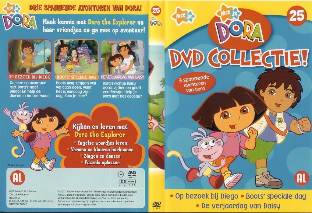 Dora The Explorer DVD Collectie Vol. 25 DVD NL.jpg.