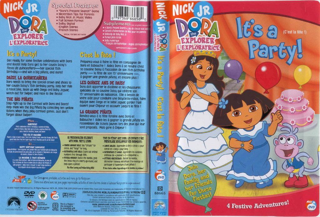 Dora The Explorer Its A Party DVD US