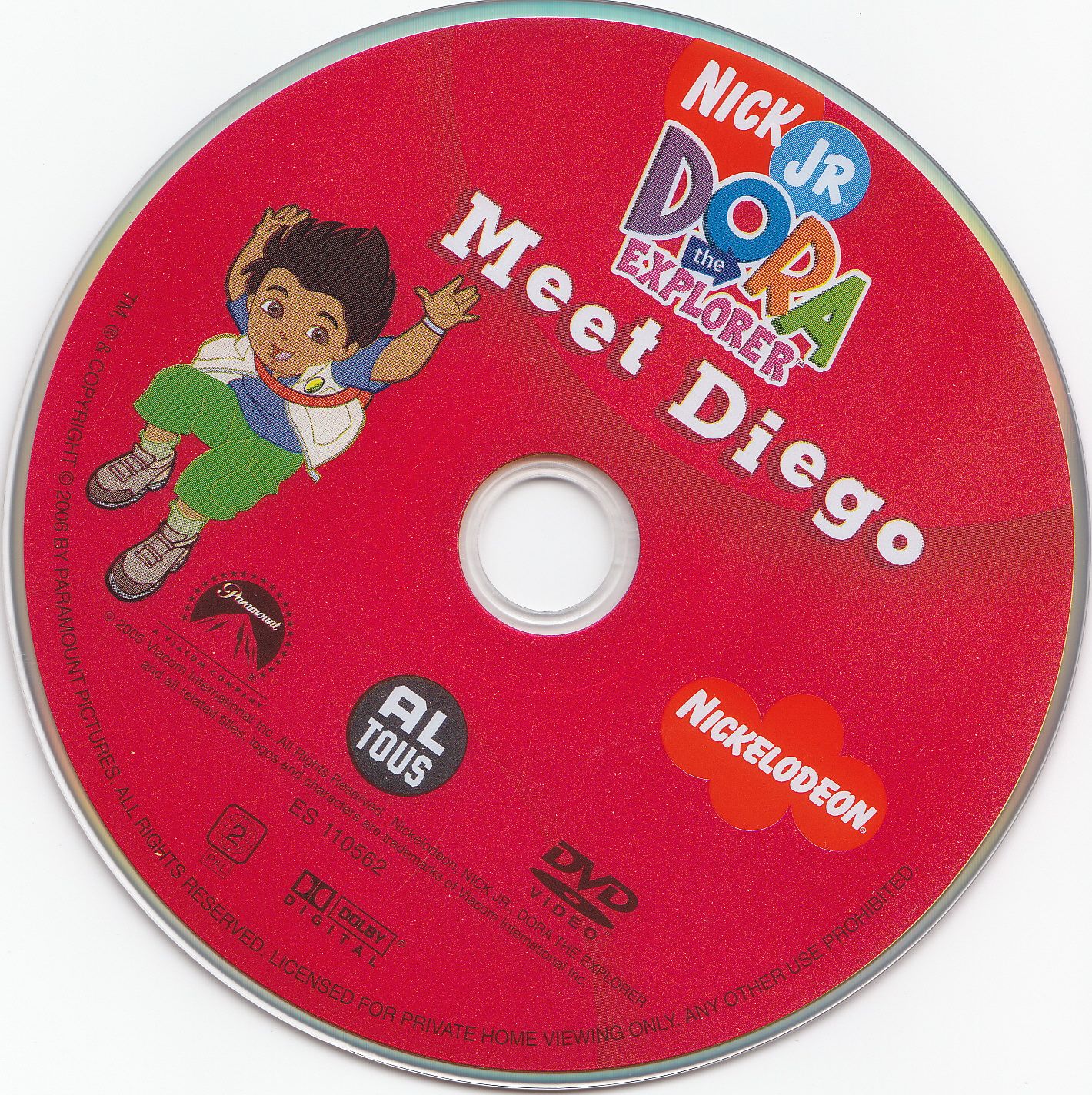 Dora The Explorer Meet Diego DVD CD.