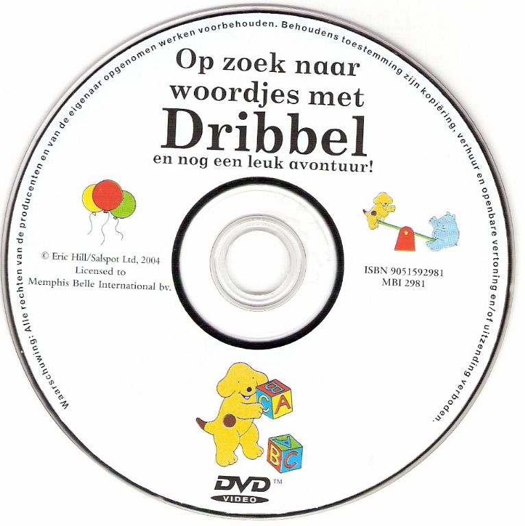 Dribbel Op Zoek Naar Woordjes DVD CD DVD Covers Cover Century