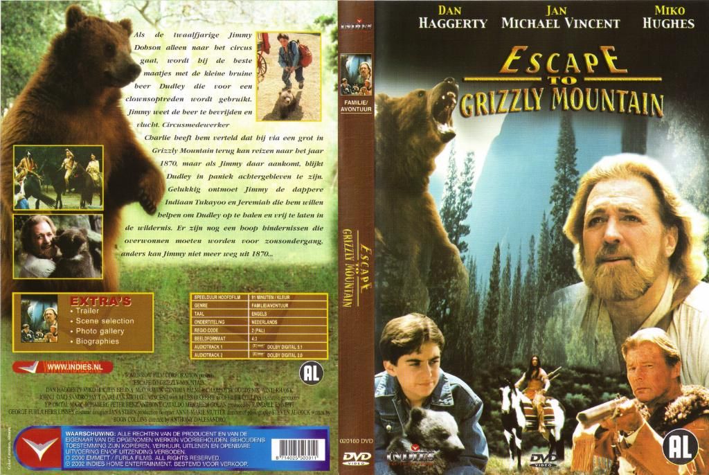 Escape To Grizzly Mountain DVD NL | DVD Covers | Cover Century | Over  500.000 Album Art covers for free