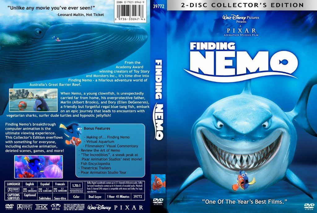Finding Nemo Dvd Us Dvd Covers Cover Century Over 500 000 Album Art Covers For Free