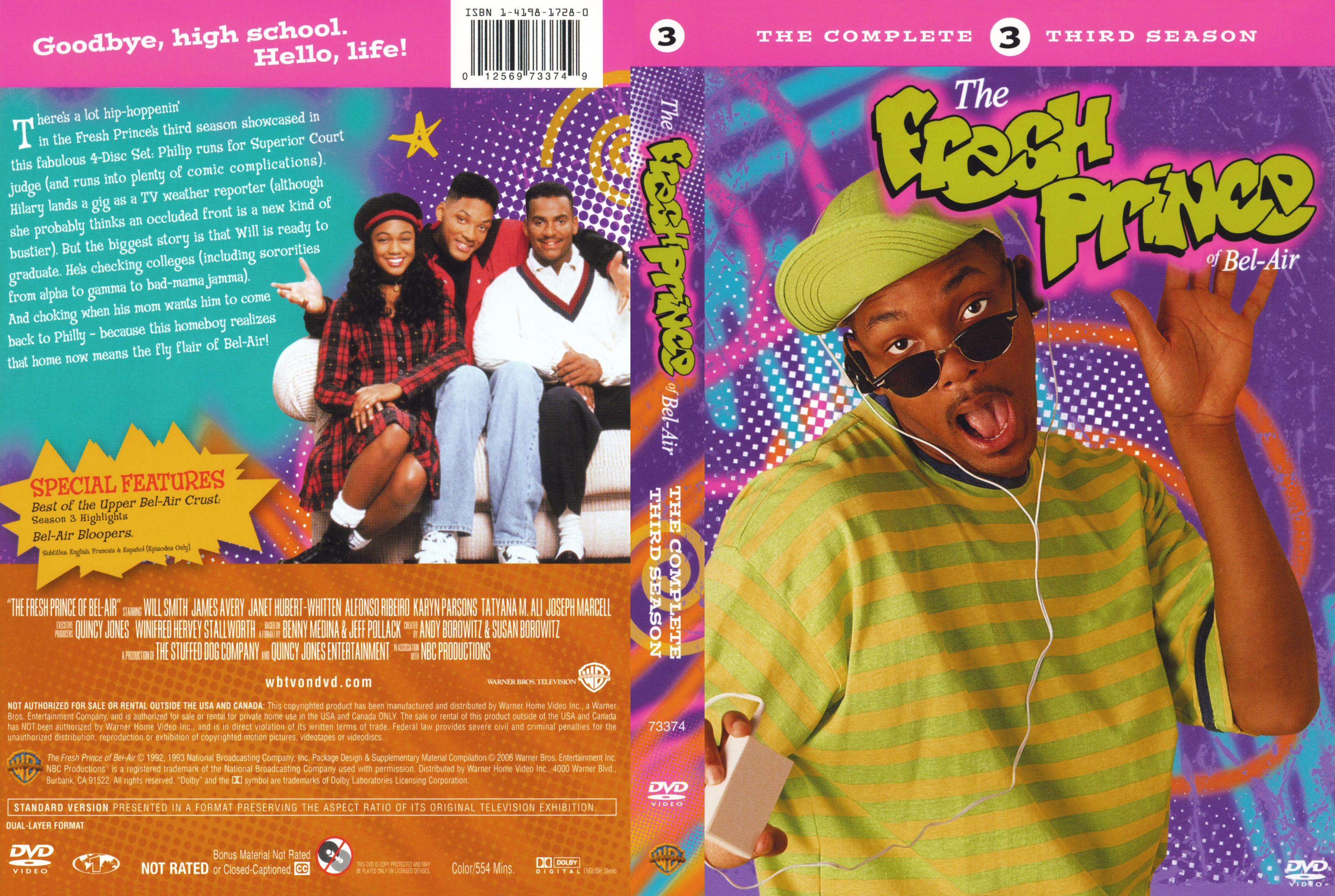 Fresh Prince Season 003 DVD Covers Cover Century Over 1.000.000 Album Art c...