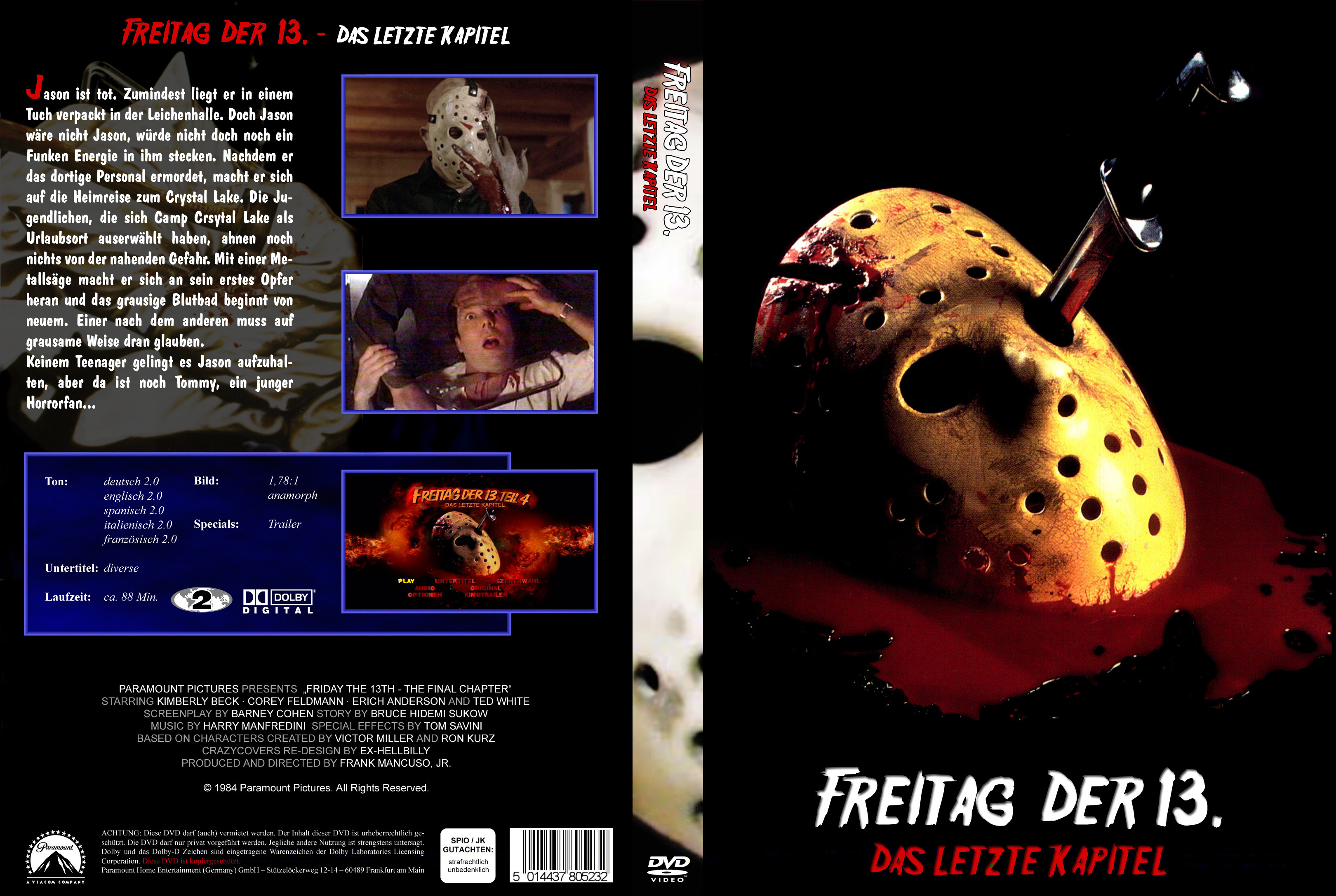freitag der 13 teil 4 | DVD Covers | Cover Century | Over ...