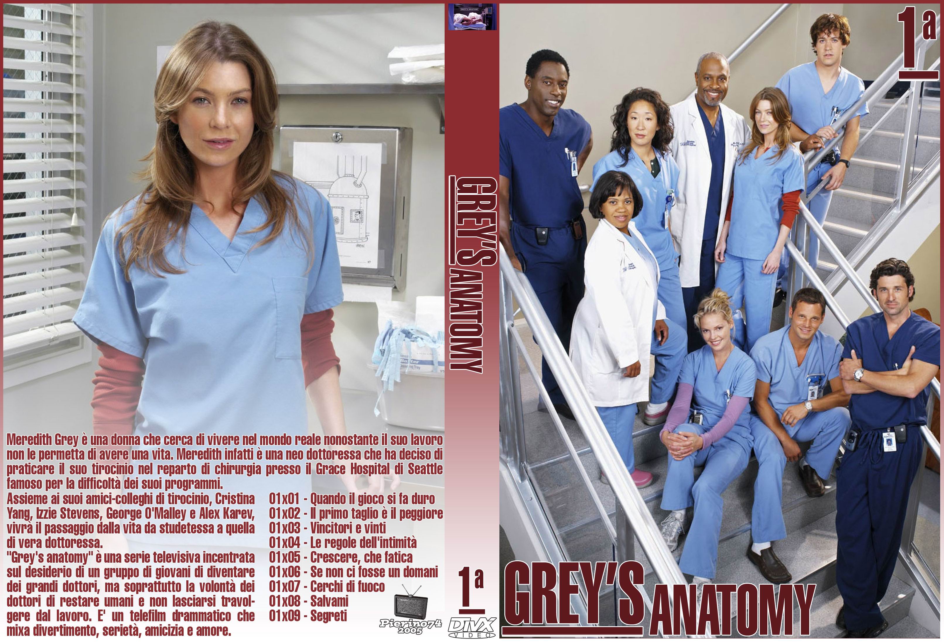 Grey s Anatomy season 1 Italian Covers Front s 1