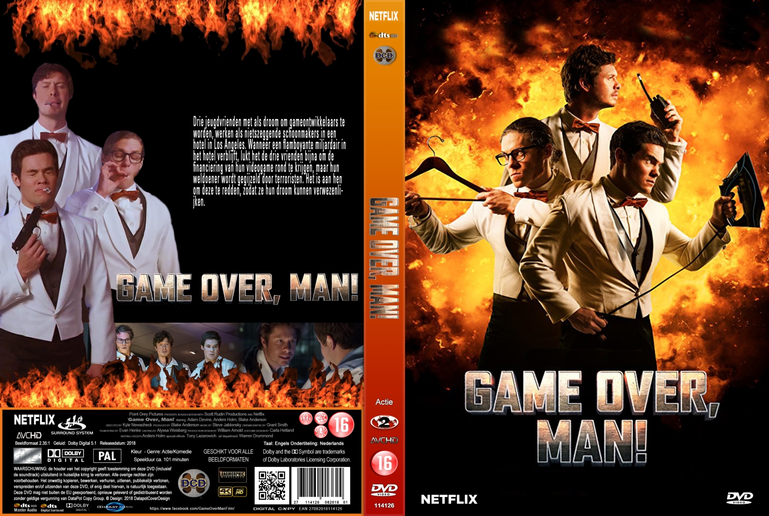 game over man (2018) DVD Cover