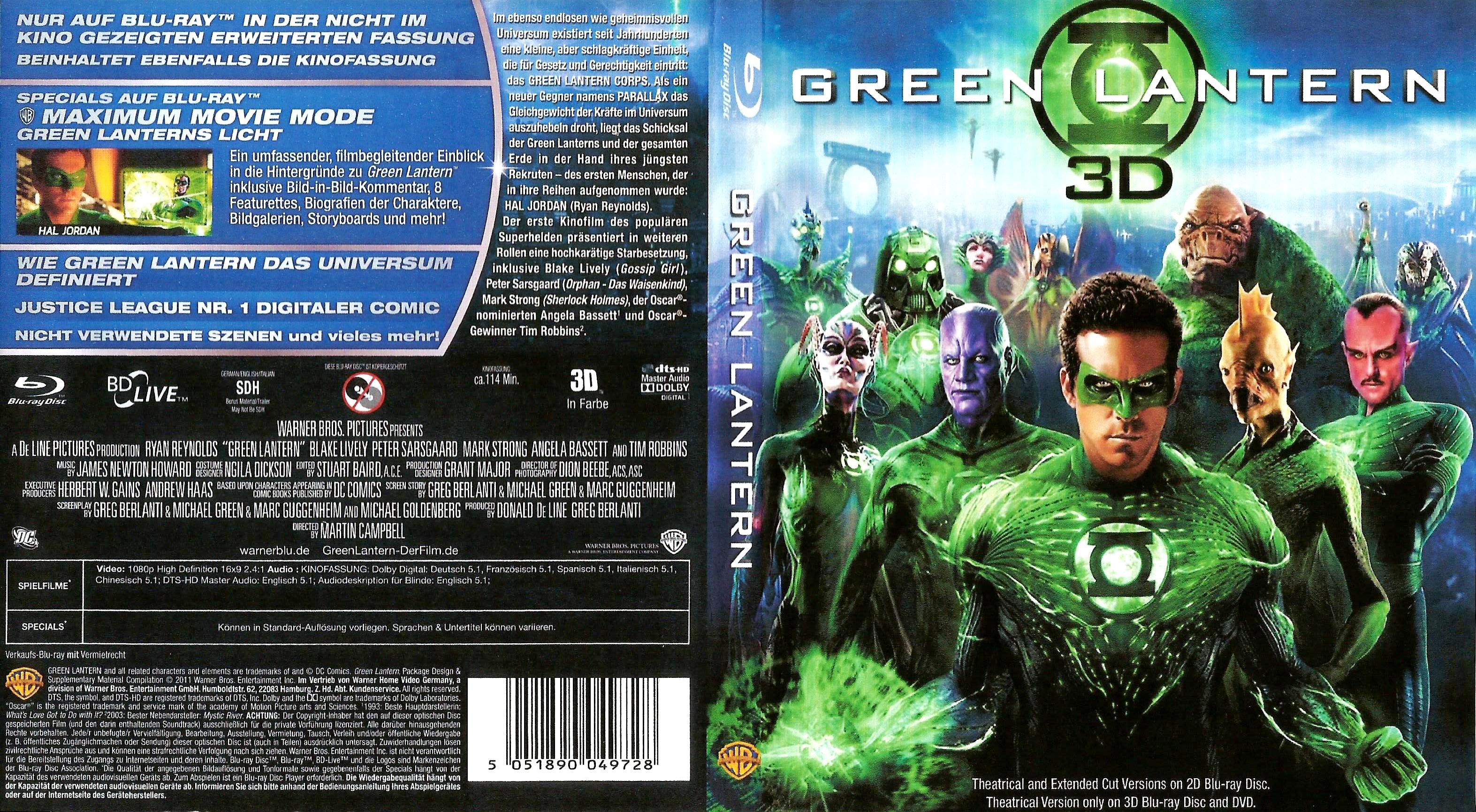 green lantern dvd cover