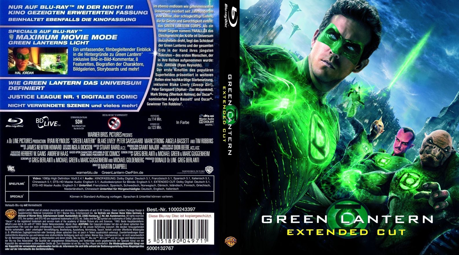 green lantern dvd cover