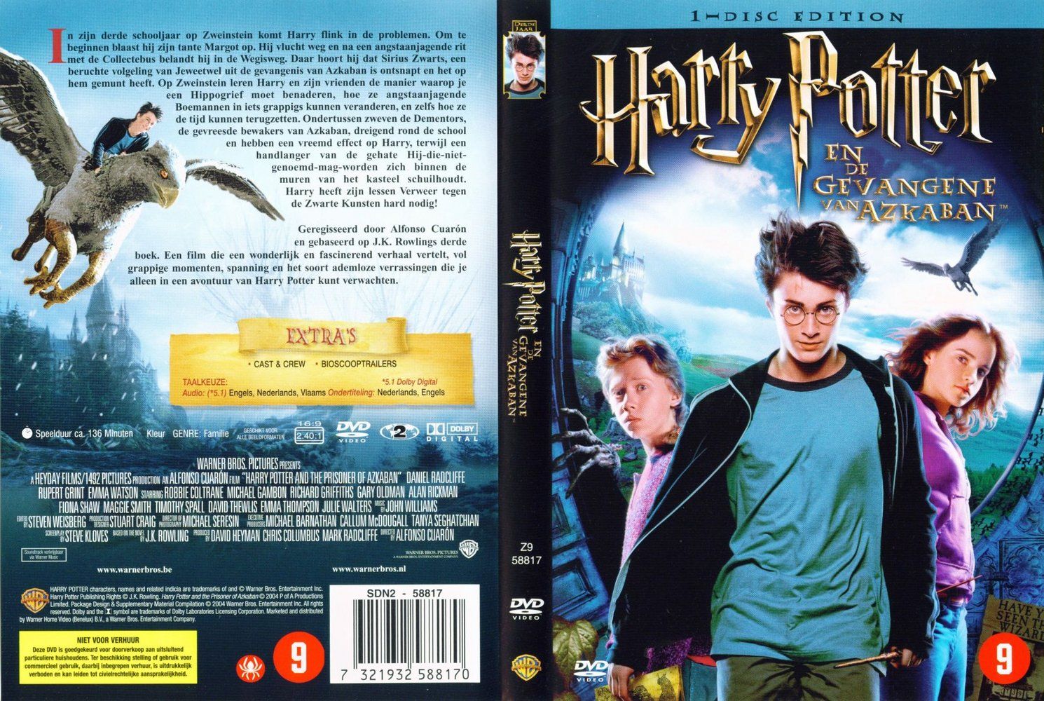 Harry Potter En De Gevangene Van Azkaban DVD NL | DVD Covers | Cover