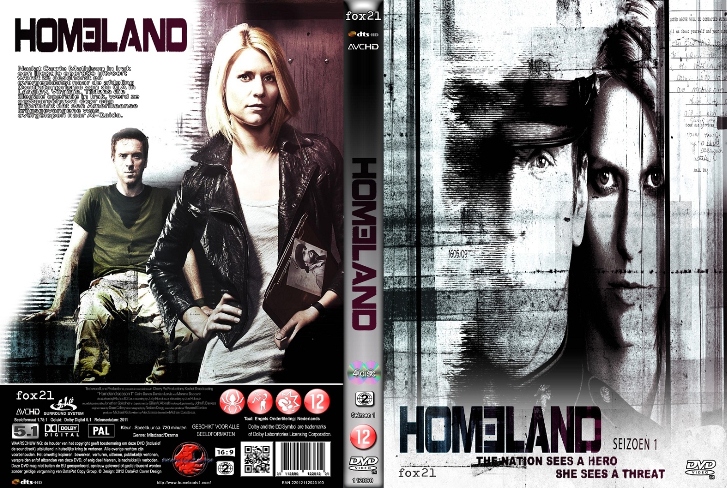 homeland s1 (2011) DVD Cover