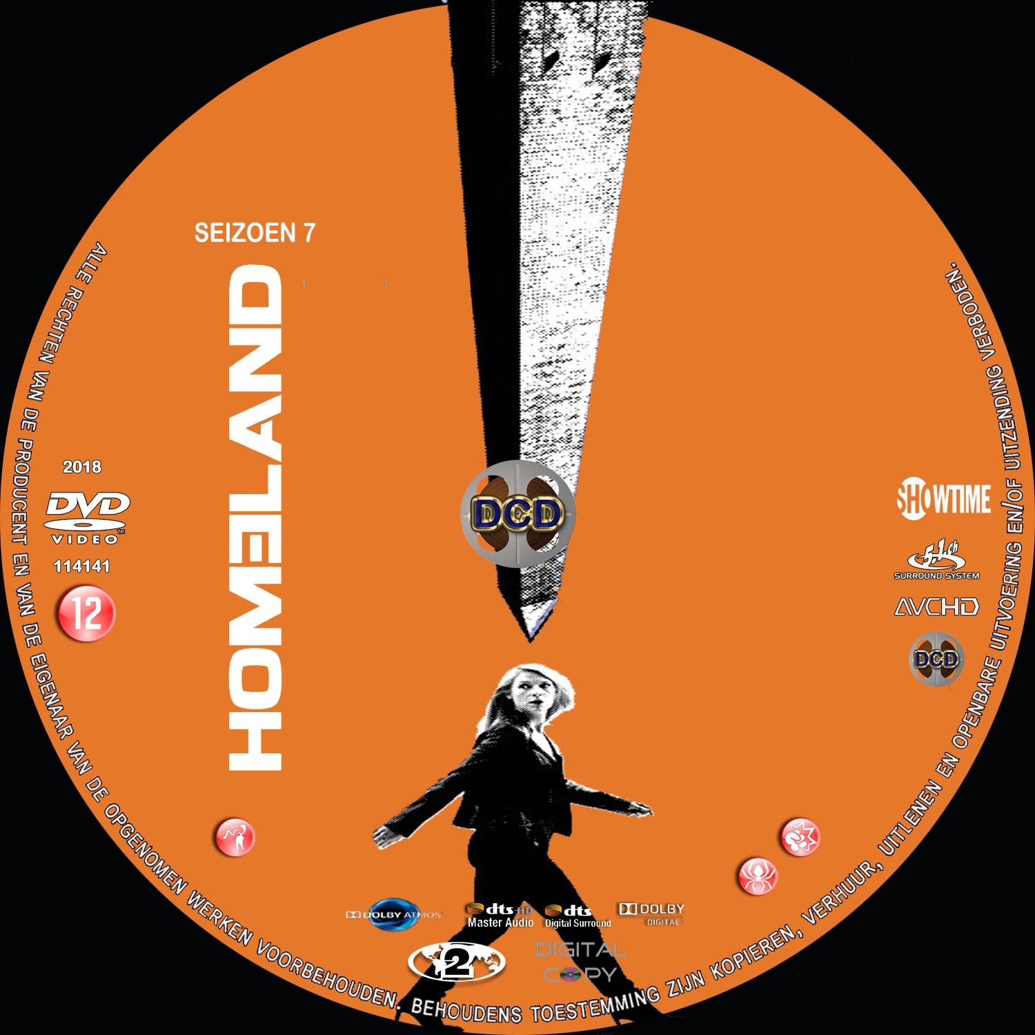homeland s7 (2018) DVD Cover CD