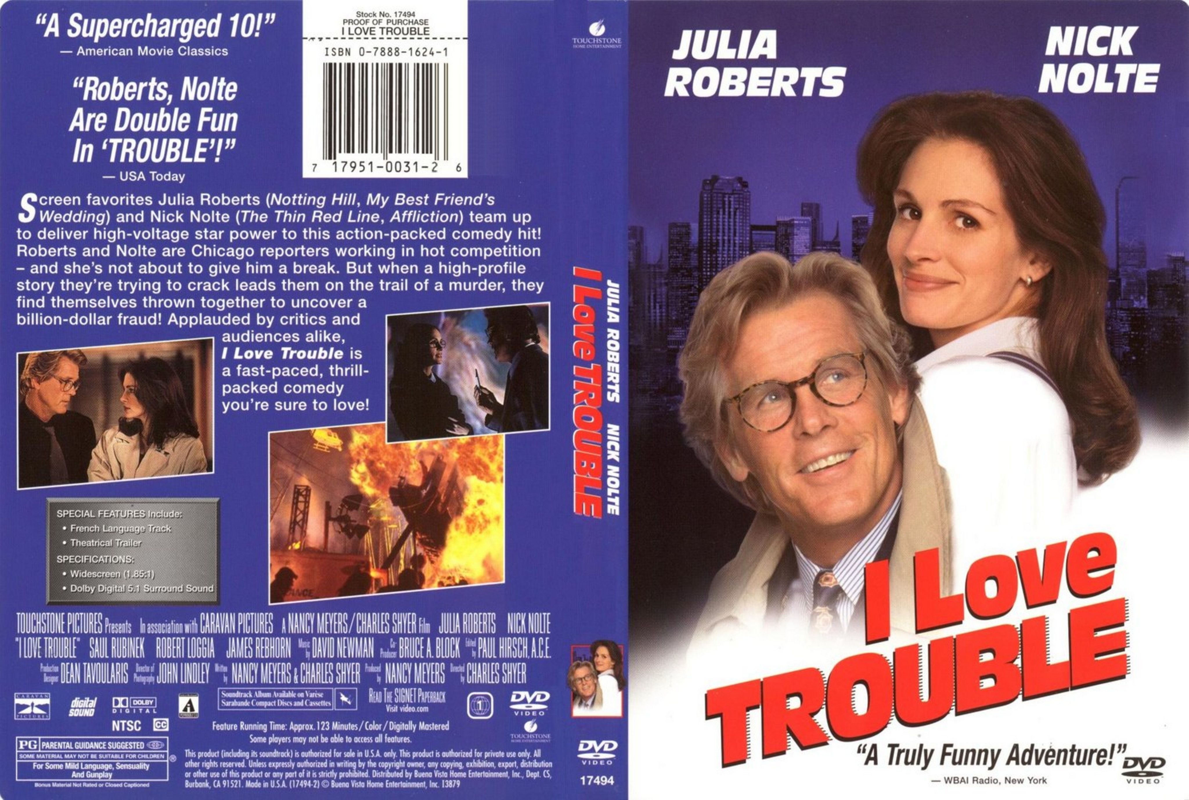 I Love Trouble DVD US