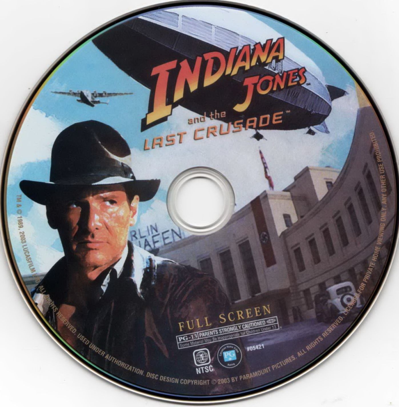 Indiana Jones and The Last Crusade DVD CD | DVD Covers | Cover Century ...