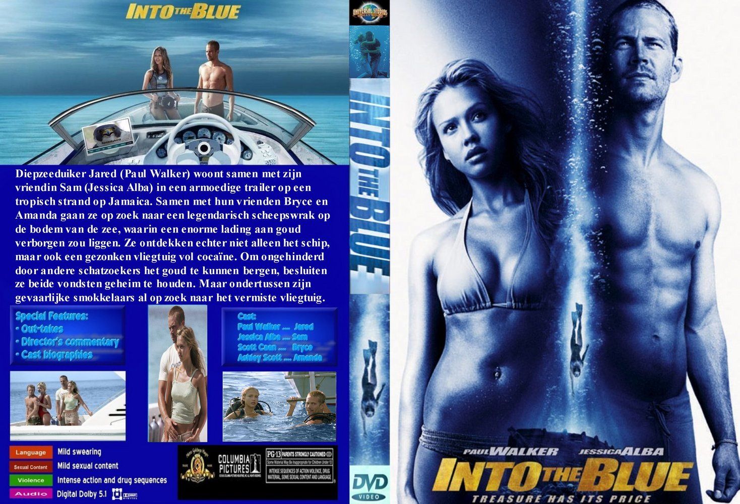 Into The Blue DVD NL CUSTOM | DVD Covers | Cover Century | Over ...