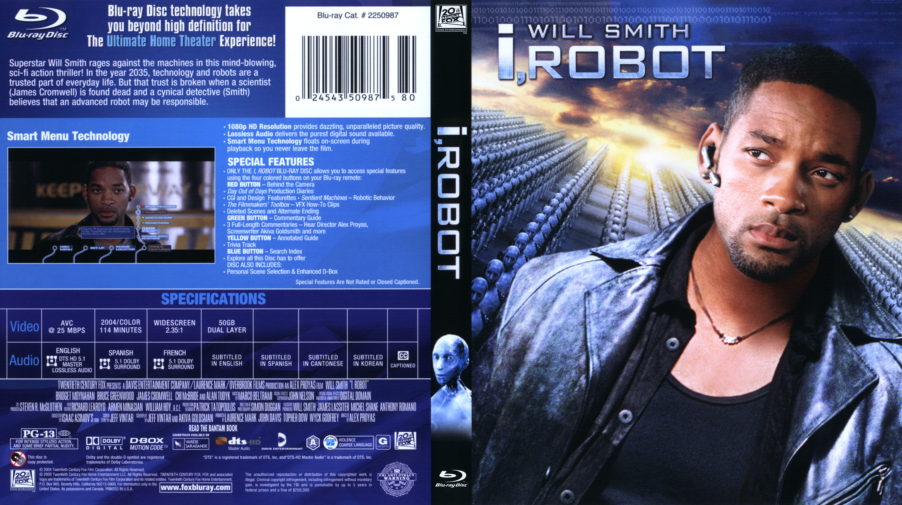 I Robot Blu Ray Dvd Covers Cover Century Over 500 000 Album Art Covers For Free