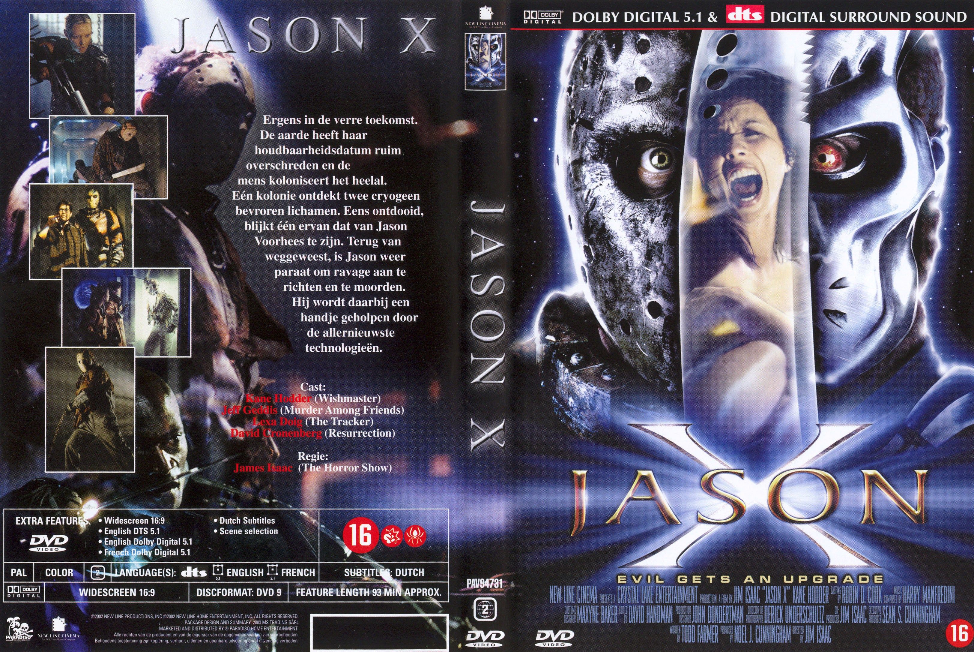 Jason X Dvd Misc Dvd Dvd Covers Cover Century Over 500 000 Album Art Covers For Free