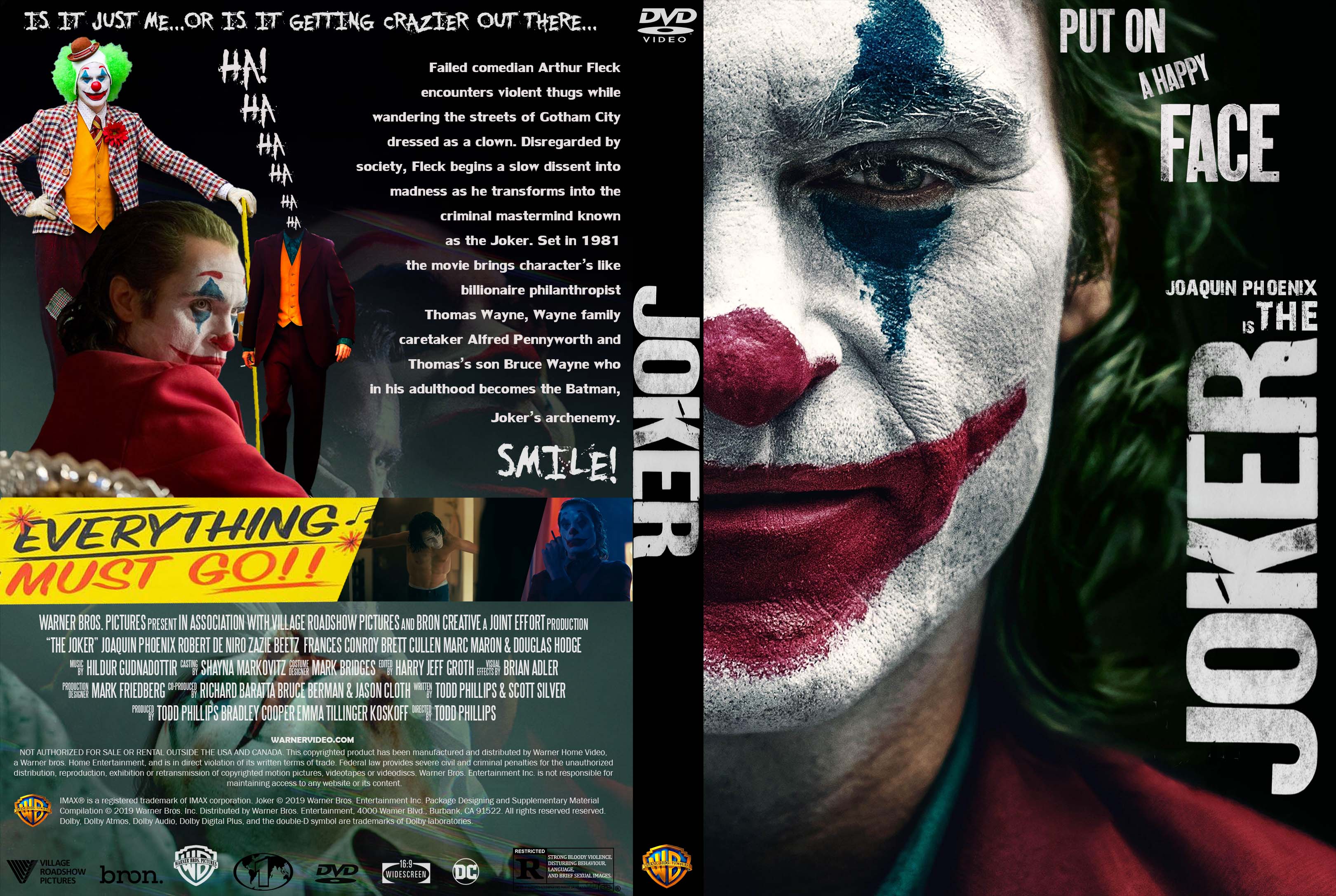Joker (2019) : Front, DVD Covers, Cover Century