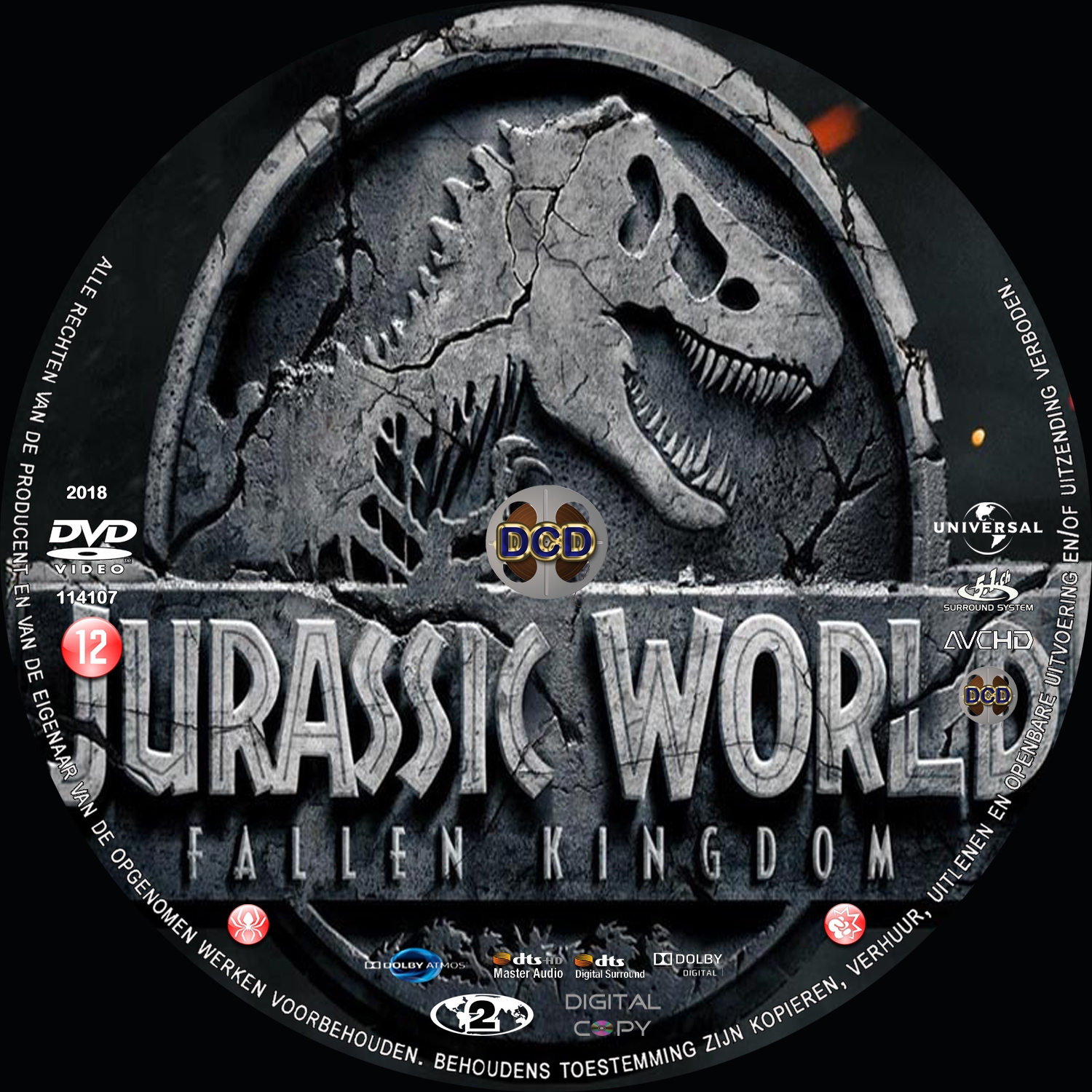 Jurassic World Fallen 2018 DVD Cover CD DVD Covers Cover Century 