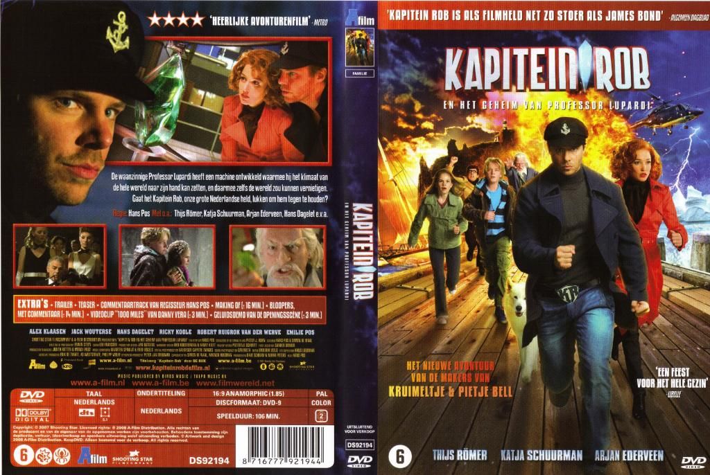Kapitein En Het Geheim Van Professor Lupardi DVD NL | DVD Covers | Cover Century 500.000 Album covers for free