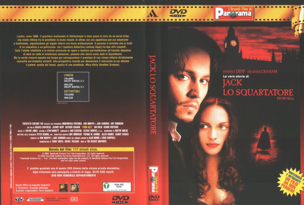 La Vera Storia Di Jack Lo Squartatore From Hell DVD IT DVD Covers Cover Century Over 1.000 La Vera Storia Di Jack Lo Squartatore From Hell DVD IT DVD Covers Cover Century Over 1.000