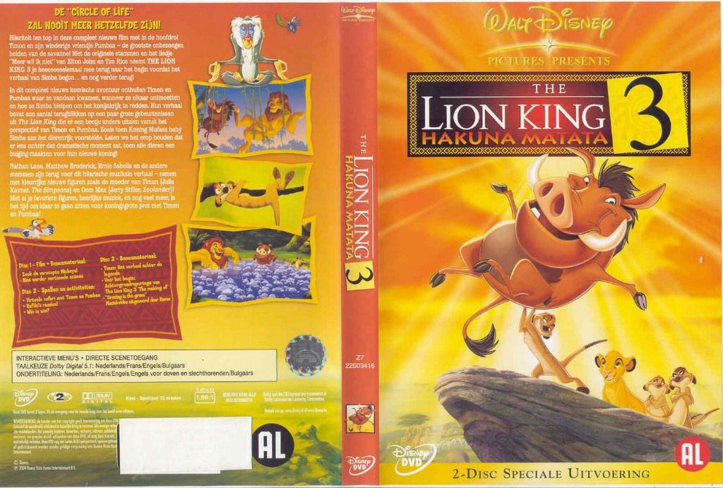 Lion King 3 DVD NL | DVD Covers | Cover Century | Over 1.000.000 Album ...